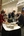 Archaeology weekend attendees line up for Middle Eastern fare during the Jordanian banquet.