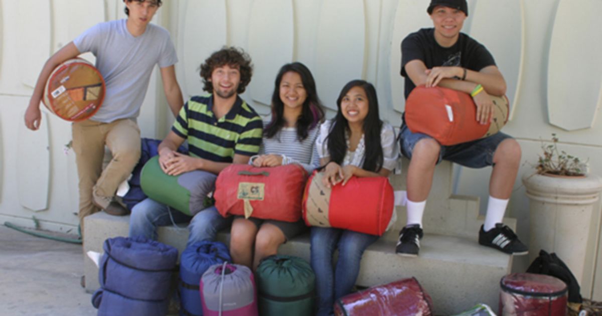 Radical students gather sleeping bags for Riverside’s