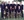 The 1996 La Sierra Enactus (SIFE) team poses with their national trophy and several trophies from individual events and regionals.