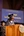 Student association president Nyla Provost delivers greetings to President Arthur as part of the ceremony, along with representatives for faculty, staff and alumni.