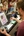 Andrew Goorhhius, a La Sierra religious studies major participated in an ancient cosmetics recipe test session by mixing and applying a formula for eyeliner.