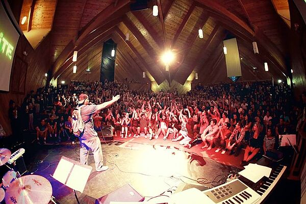 A great chapel experience at Big Bear's Pine Summit for La Sierra freshmen. 